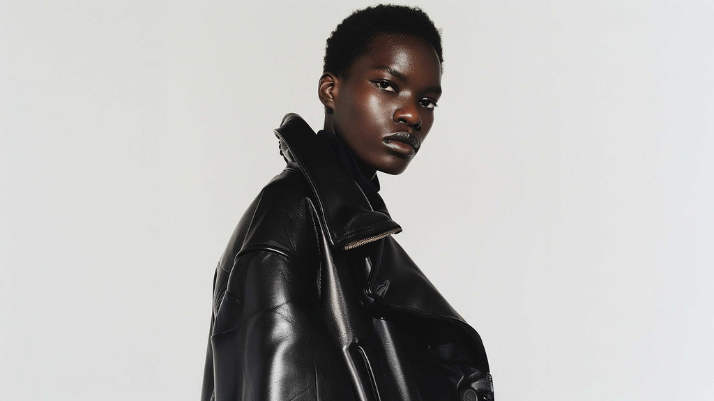 Women’s High Top Leather Jacket