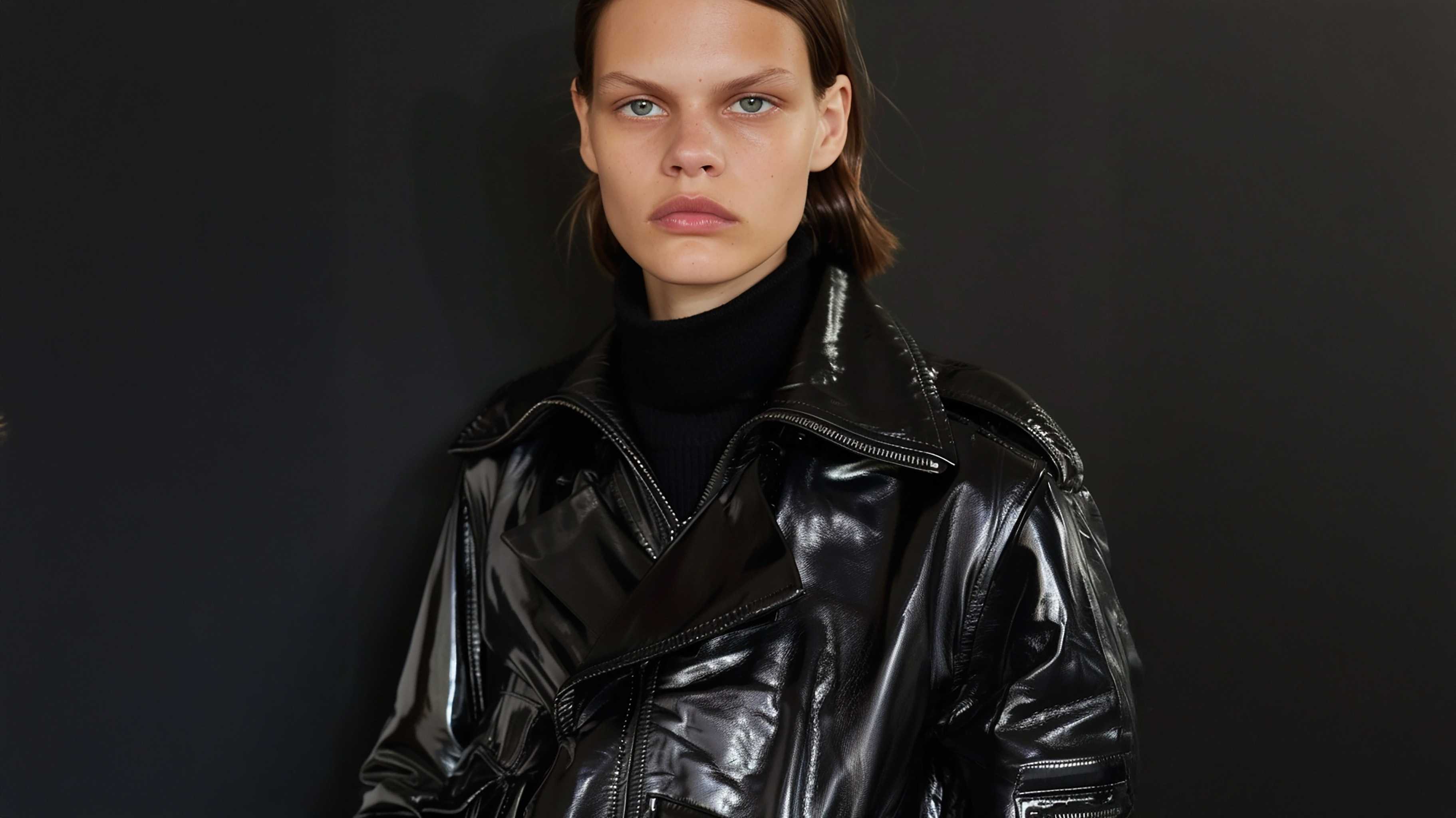 Women’s High Top Leather Jacket